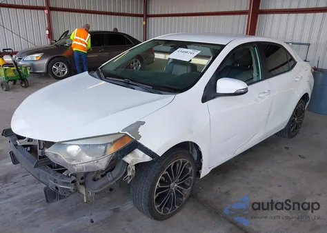 2015 Toyota Corolla S Plus from USA, damaged, VIN 5YFBURHE5FP260622